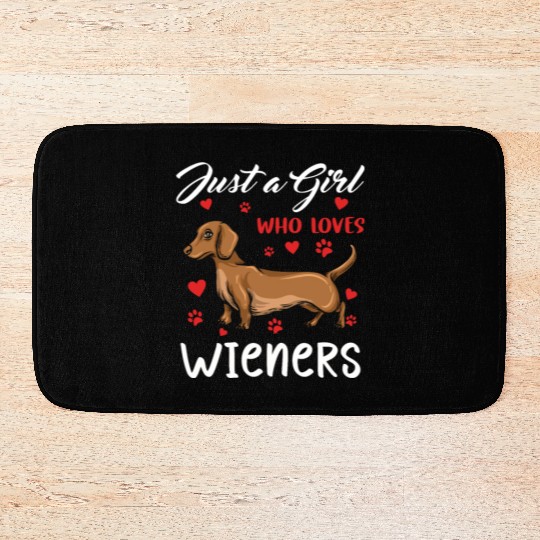 Dachshund Gift Dixie Wiener Doxie Dackel Bath Mats