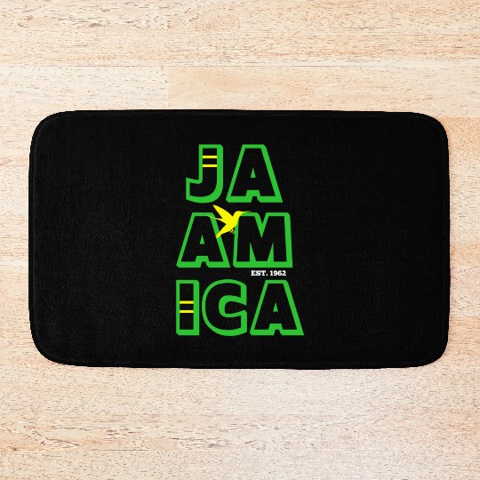 Jamaica Established 1962 Doctor Bird Unisex Bath Mats