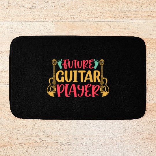Baby Guitarist Newborn Guitar Player - Future Guit Bath Mats