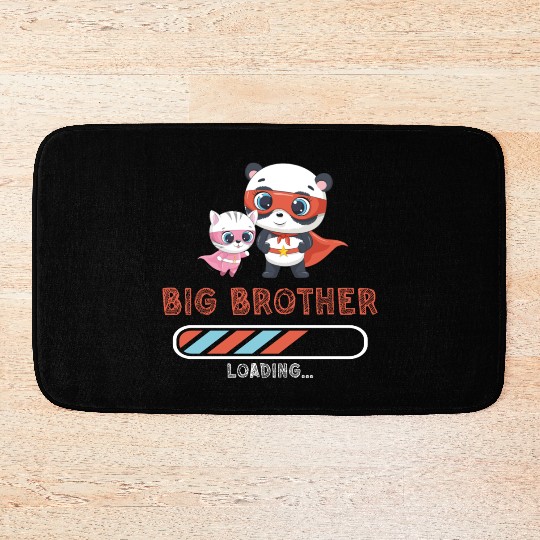 Big brother super hero panda cat 2023 Bath Mats