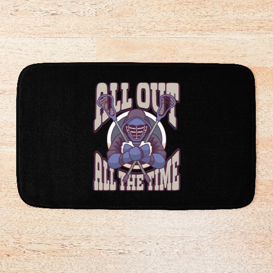 Lacrosse Player Lacrosse Coach Lax Player Sports Bath Mats