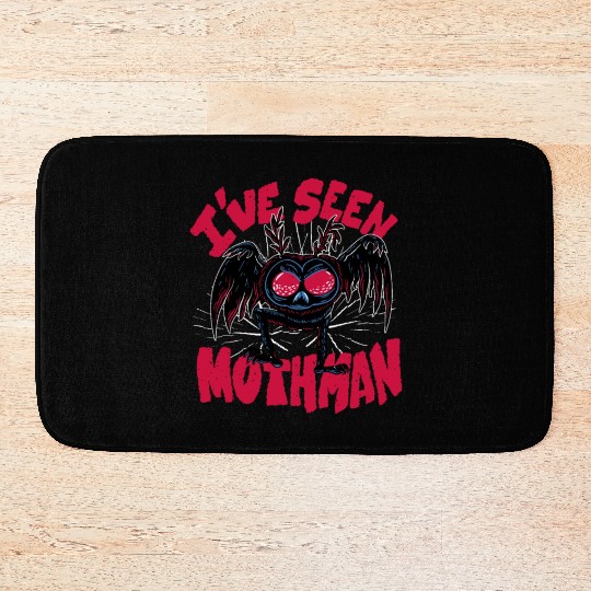 I have seen mothman I have seen mothman inspiratio Bath Mats