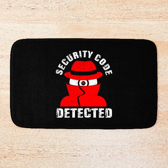 Network And Computer Security Hard Disc Detective Bath Mats