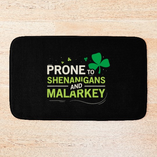 Prone To Shenanigans And Malarkey Ireland Leprecha Bath Mats