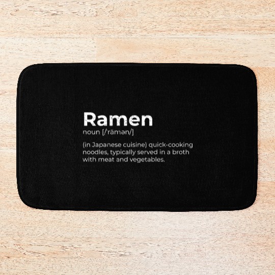 Ramen Japanese Cuisine Tonkotsu Premium Bath Mats