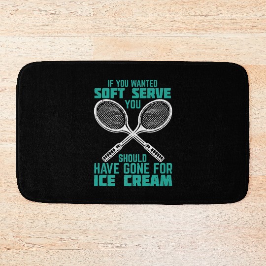 Tennis Ice Cream Premium Bath Mats