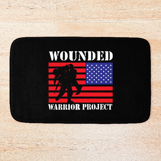 Wounded Warrior Project Us Flag Bath Mats