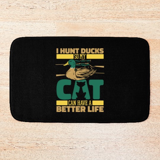 Duck Hunting Cat Bath Mats