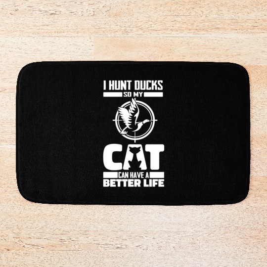 Duck Hunting Cat Bath Mats
