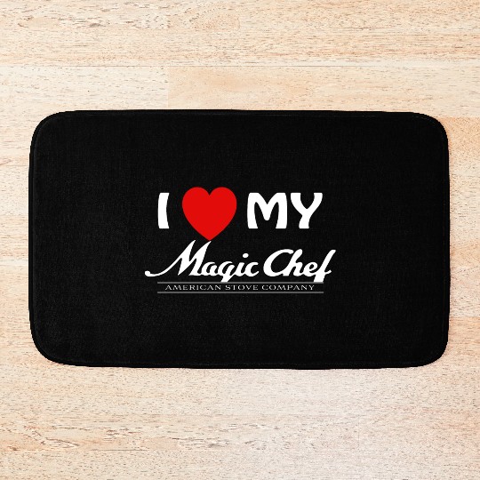I Love My Magic Chef Vintage Stove Bath Mats