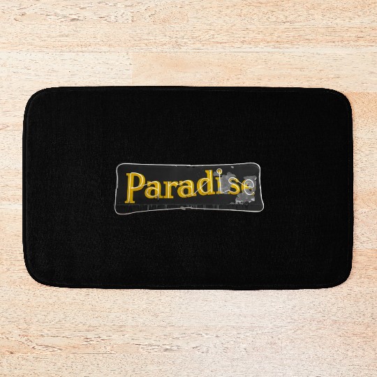 Paradise Motel Route 66 Neon Tucumcari New Mexico Bath Mats
