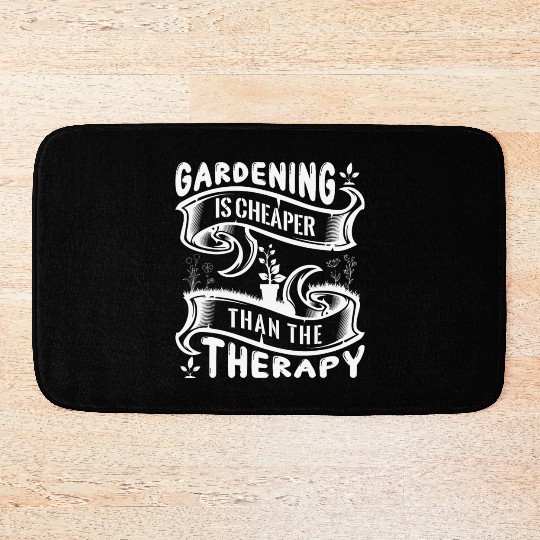 Amateur Gardener In The Garden, Fruit And Bath Mats