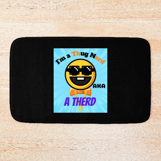 Thug Nerd aka Therd funny meme Bath Mats
