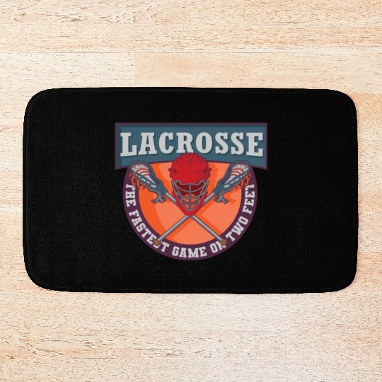 Lacrosse Player Lacrosse Coach Lax Player Sports Bath Mats