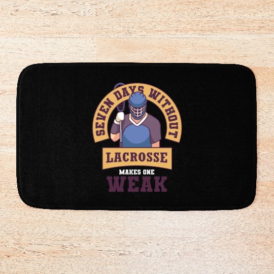 Lacrosse Player Lacrosse Coach Lax Player Sports Bath Mats