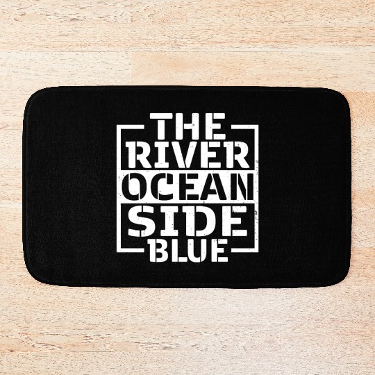 The River Ocean Side Blue - Ocean Lover Bath Mats