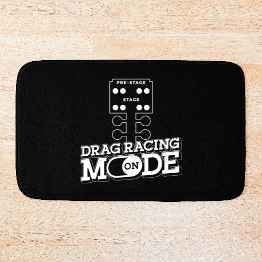 Drag Racing Race Car Vintage Drag Bath Mats