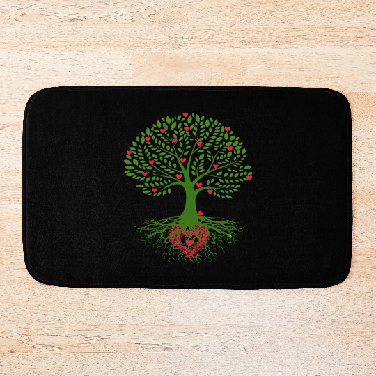 Tree - love Bath Mats