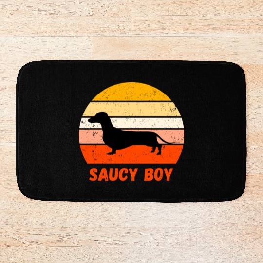Dachshund Saucy Boy Bath Mats