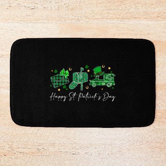 Happy Valentine's Day Postal Worker Valentine Gift Bath Mats