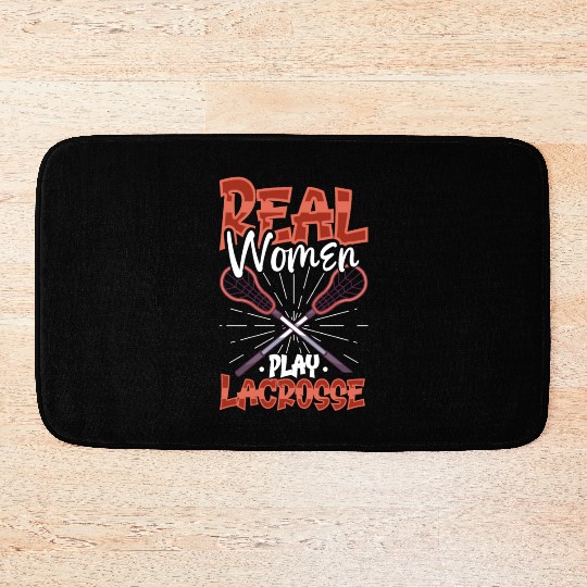 Lacrosse Player Lacrosse Coach Lax Player Sports Bath Mats