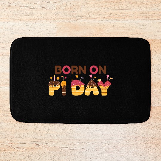 pi day Bath Mats