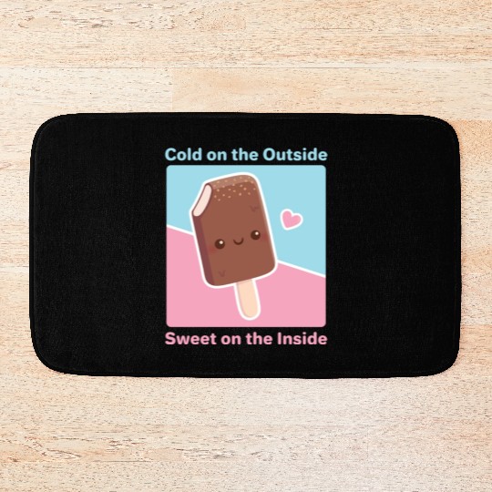 Cold on the Outside Sweet on the Inside Ice cream Bath Mats
