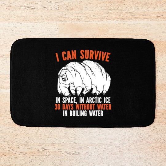 Tardigrade Science Water Bear Biology Microbiology Bath Mats
