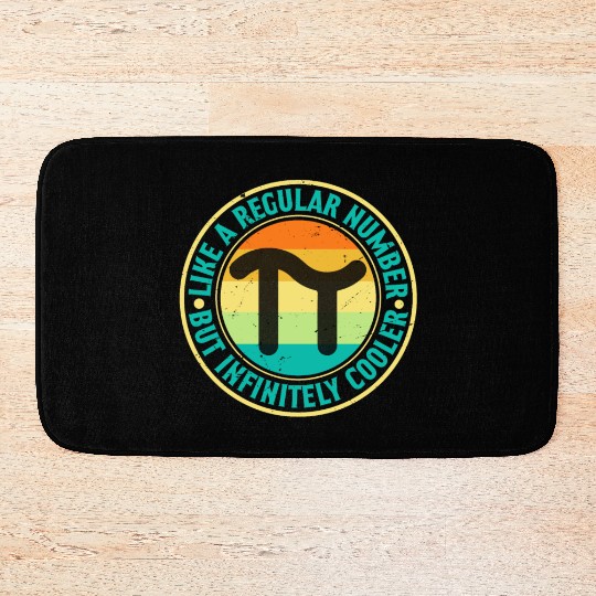 Funny Pi Day Bath Mats Math Like a Regular Number
