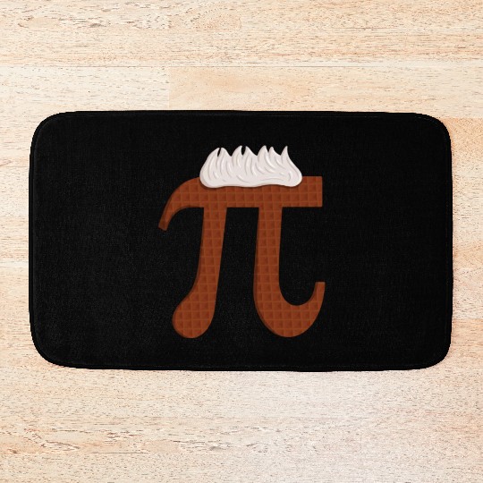 Chocolate Pi - Funny Pi Day Math Teacher Bath Mats
