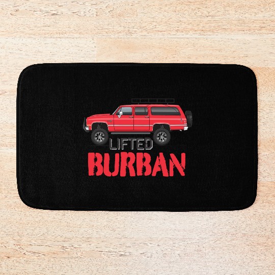 burban Cardinal Red Bath Mats