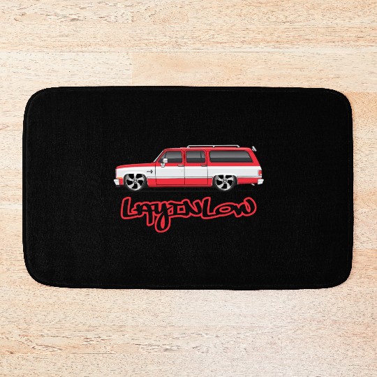 layinlow Cardinal Red Bath Mats