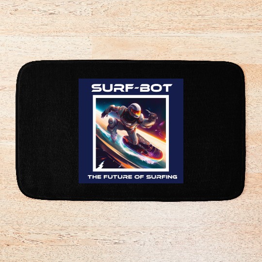Robot Silver Surfer Bath Mats