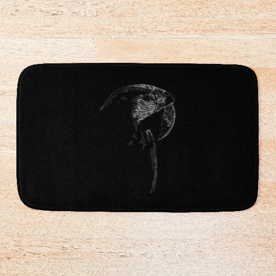 Macaw Lines Art Bath Mats