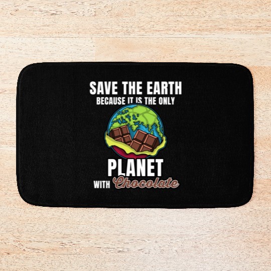 Save Planet Chocolate Bath Mats