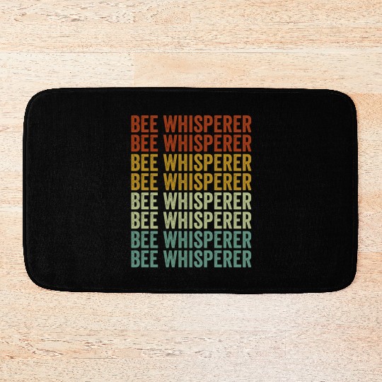 Bee Whisperer Beekeeper Honey Lover Hive Honey Bee Bath Mats