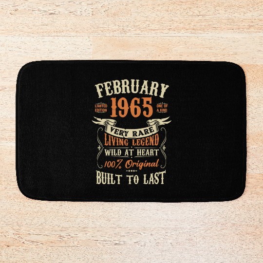 February 1965 Birthday Surprise Bath Mats