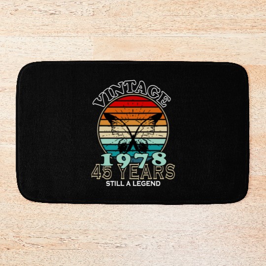 Awesome Since 1978 Birthday Bath Mats