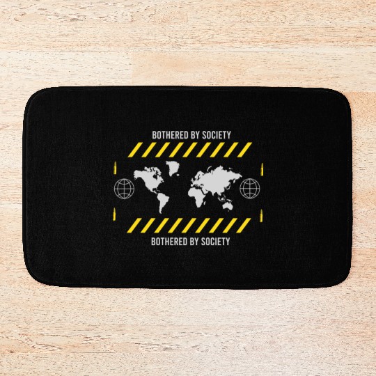 Bothered by Society Bath Mats