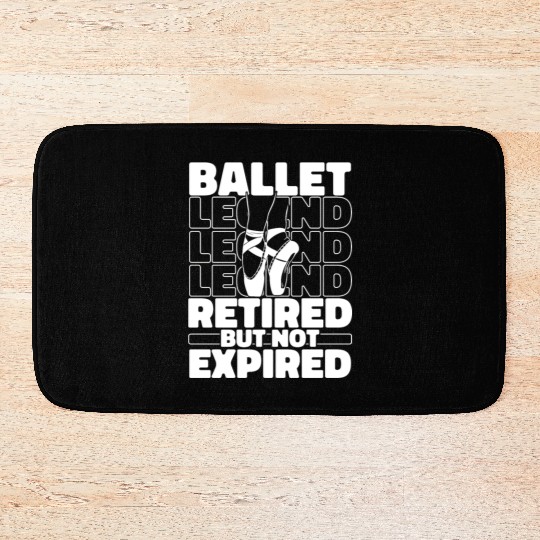Ballet Ballerina Retired Bath Mats