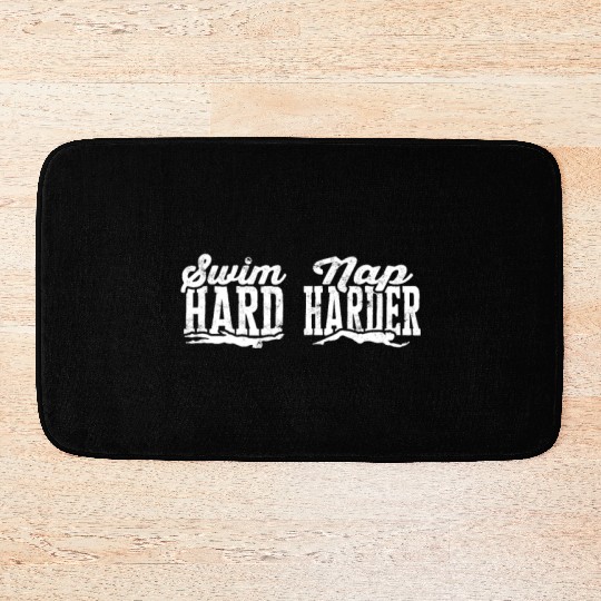 Swim hard, nap harder - Swimming Bath Mats