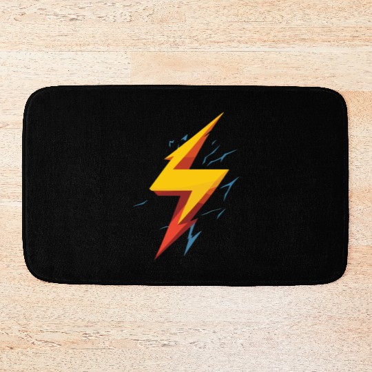 lightning bolt Bath Mats