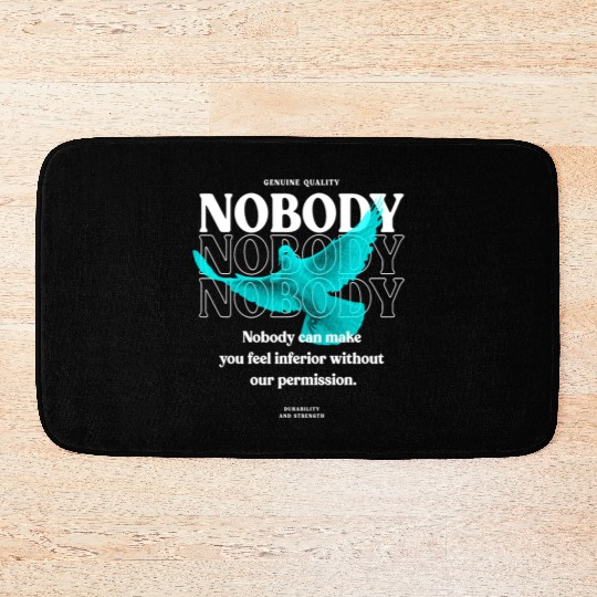 Nobody Dove Streetwear Bath Mats