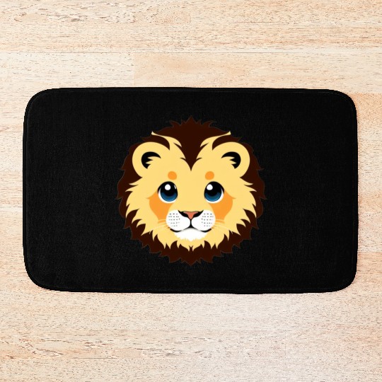 Royal Cartoon Lion - King of the Jungle 8 Bath Mats