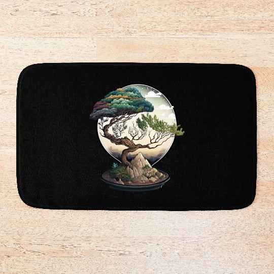 Bonsai Tree Terrarium Bath Mats