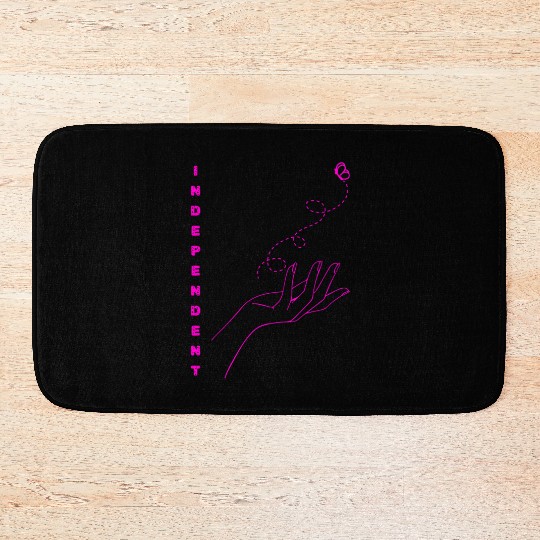 Strong and Independent woman Bath Mats
