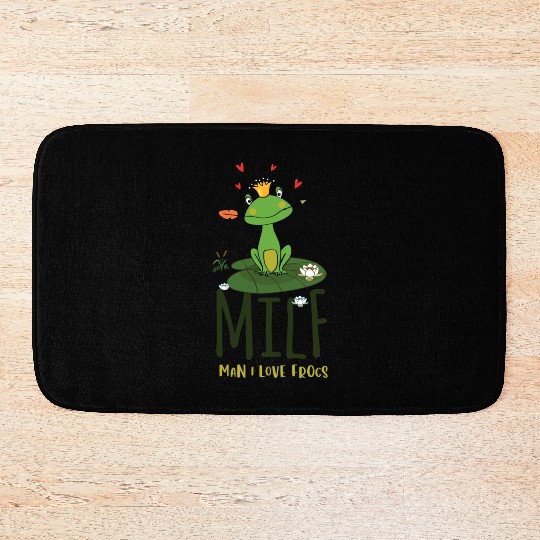 milf man i love frogs Bath Mats
