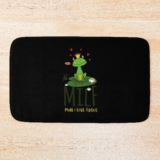 milf man i love frogs Bath Mats