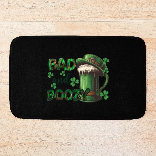 Mens St Patricks Day Irland Irish Green Shamrock Bath Mats
