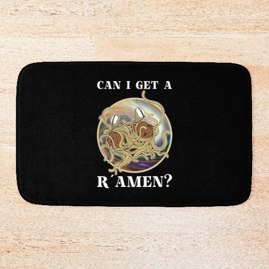 Atheist Atheism Flying Spaghetti Pastafarianism Bath Mats